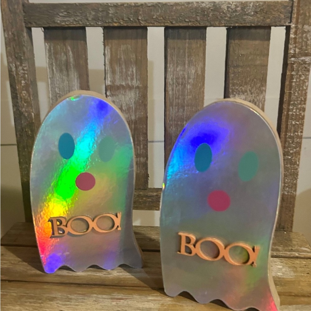 Holographic Ghost Decor Set